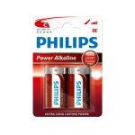 Philips power alkaline lr14 baby c 2 stuks - piles Philips power alkaline lr14 baby c 2 stuks - piles