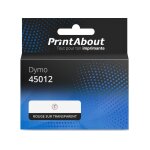 Ruban compatible dymo 45012 (s0720520) - (12 mm) - rouge sur transparent