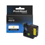 Ruban compatible dymo 45018 (s0720580) - (12 mm) - noir sur jaune Ruban compatible dymo 45018 (s0720580) - (12 mm) - noir sur jaune