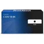Toner compatible canon c - exv 18 bk - noir