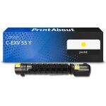 Toner compatible canon c - exv 55 y - jaune