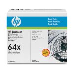 Toner hp 64x (cc364xd) noir haute capacit� x2 - multipack