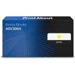 Toner compatible konica minolta a0v306h - jaune - grande capacit