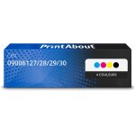 Toner compatible oki 09006127 / 28 / 29 / 30 - 4 couleurs - multipack