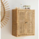Armoire rotin cannage ajour