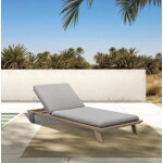 Bain de soleil aluminium avec roues