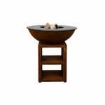 Brasero piatto large corten 94 - quoco