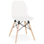 Chaise scandinave 'epik' blanche moderne