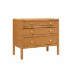 Commode cannage rotin