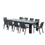 Ensemble table + 6 fauteuils noirs