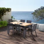 Ensemble table et chaises bali t6 / 10 + f6 teck Ensemble table et chaises bali t6 / 10 + f6 teck