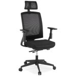 Fauteuil de bureau ergonomique 'extra' noir