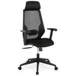 Fauteuil de bureau ergonomique 'vektor' noir design