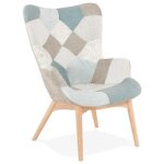 Fauteuil  oreilles lounge 'damian' style scandinave