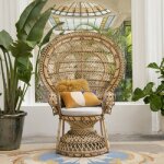 Fauteuil rotin emmanuelle  croisillons