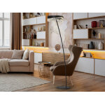 Lampadaire verre / noir