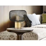 Lampe de table or et noir