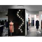 Luminaire suspension design sphères 14 lampes Luminaire suspension design sphères 14 lampes