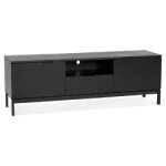 Meubles tv design 'catodik' en bois et mtal noir