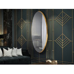 Miroir aries ovale 80x170 or