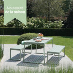 Salon de jardin aluminium 4 places
