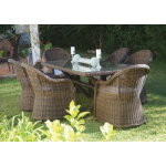 Salon de jardin  manger en rsine tresse