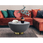 Table basse gris / laiton