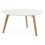 Table basse de salon ronde 'kofy' style scandinave Table basse de salon ronde 'kofy' style scandinave