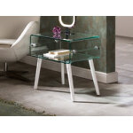 Table basse verre et bois