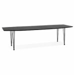 Table  dner / de runion extensible 'motus' noire - 170(270)x100 cm