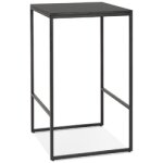 Table haute style industriel 'ortos' noire idéale pour les professionnels Table haute style industriel 'ortos' noire idéale pour les professionnels