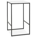 Table haute style industriel 'ortos' avec plateau blanc et structure noire idéale pour les professionnels ... Table haute style industriel 'ortos' avec plateau blanc et structure noire idéale pour les professionnels ...