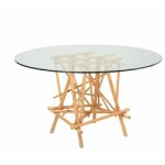 Table ronde en rotin mika diamtre 135