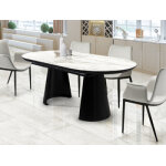 Table de salle  manger marbre blanc