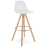 Tabouret de bar design 'tatami' blanc