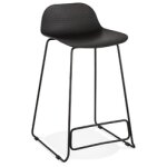 Tabouret snack mi - hauteur 'babylos mini' noir design