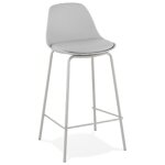 Tabouret snack mi - hauteur 'cookie mini' gris style industriel