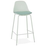 Tabouret snack mi - hauteur 'cookie mini' vert clair style industriel