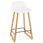 Tabouret snack mi - hauteur 'maki mini' blanc style scandinave