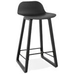 Tabouret snack mi - hauteur 'sashimi mini' noir design