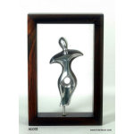 Figurine yoga dans cadre bois