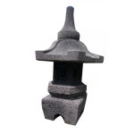 Lampe jardin pierre de lave