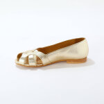 Ballerines  bout ouvert en cuir - blancheporte