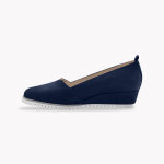 Ballerines compenses en cuir - blancheporte