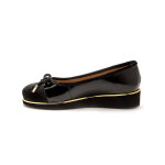 Ballerines compensées en cuir verni, largeur confort - pédiconfort Ballerines compensées en cuir verni, largeur confort - pédiconfort