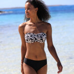 Bas de maillot de bain forme midi uni solaro - blancheporte