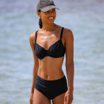 Bas de maillot de bain sculptant taille haute uni solaro - blancheporte