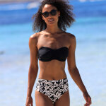 Bas de maillot de bain taille haute imprim� linao - blancheporte