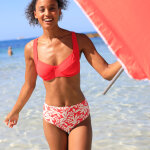 Bas de maillot de bain taille haute imprimé linao - blancheporte Bas de maillot de bain taille haute imprimé linao - blancheporte