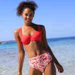 Bas de maillot de bain taille haute imprim� linao - blancheporte